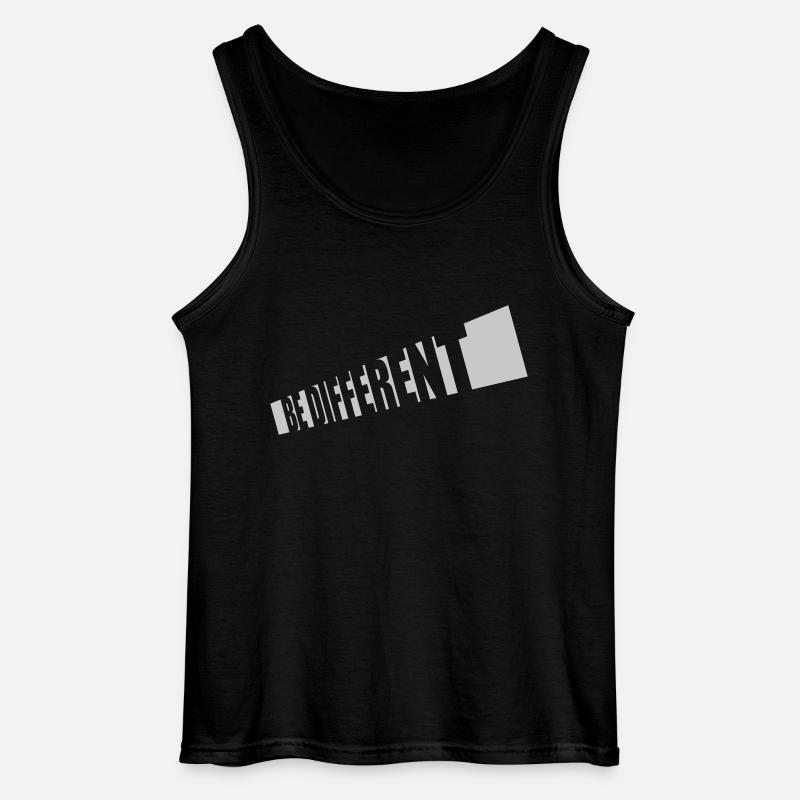 Be different Logo Design - Gildan Men’s Tank Top - black