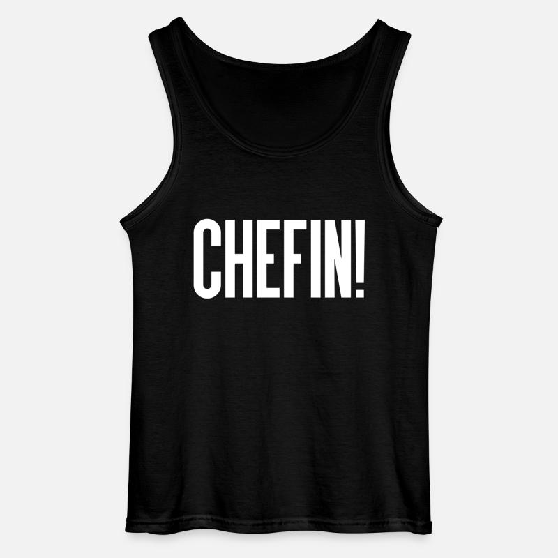 Chefin - Gildan Männer Tank Top - Schwarz