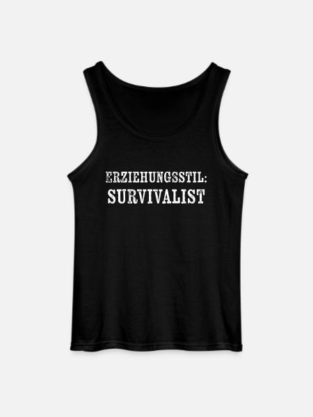 Erziehungsstil Survivalist - Gildan Männer Tank Top - Schwarz