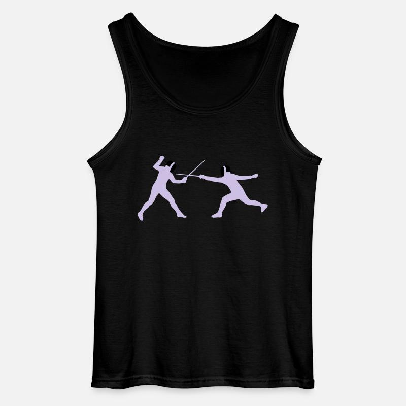 fechter_2c - Gildan Men’s Tank Top - black