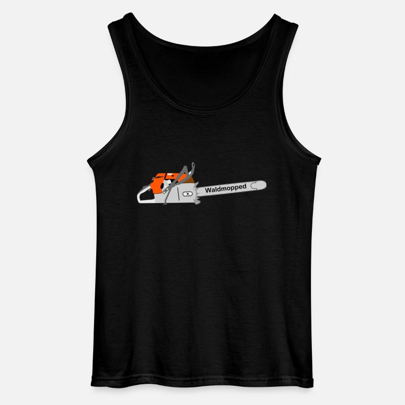 Kettensäge, Waldmopped - Gildan Männer Tank Top - Schwarz