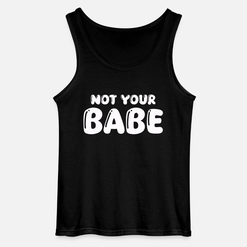 not your babe - Gildan Männer Tank Top - Schwarz