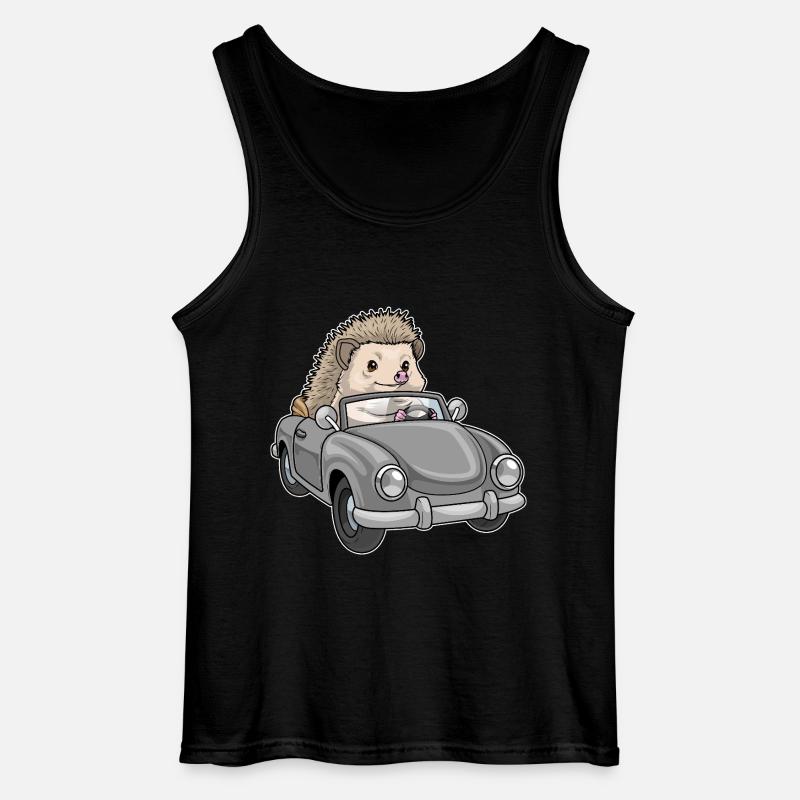 Igel Auto - Gildan Männer Tank Top - Schwarz