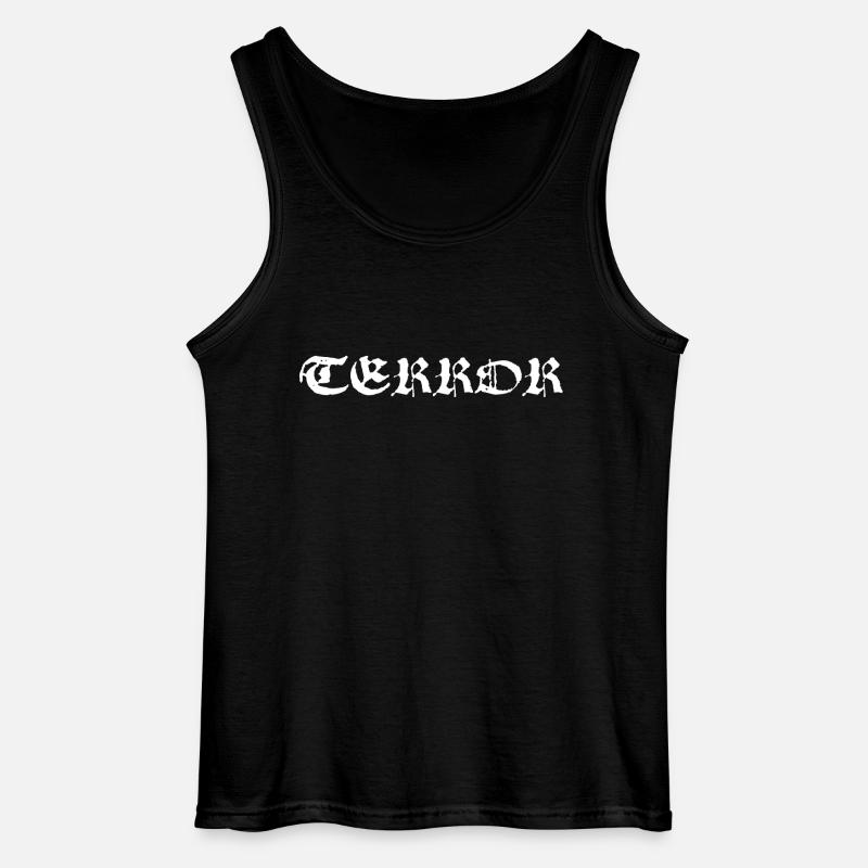 terror - Gildan Männer Tank Top - Schwarz