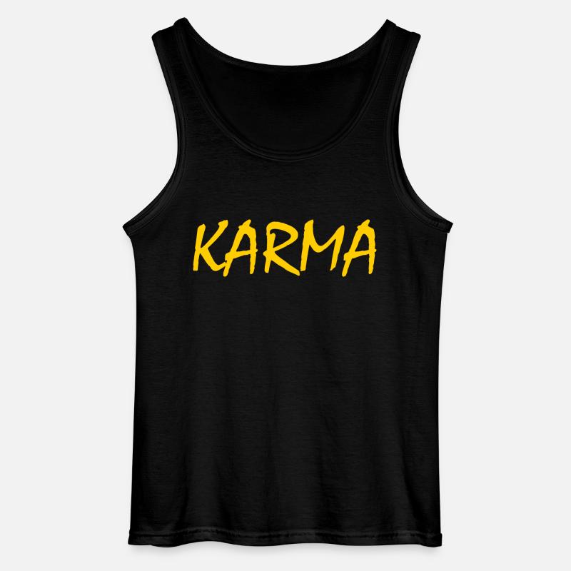 Karma - Gildan Männer Tank Top - Schwarz