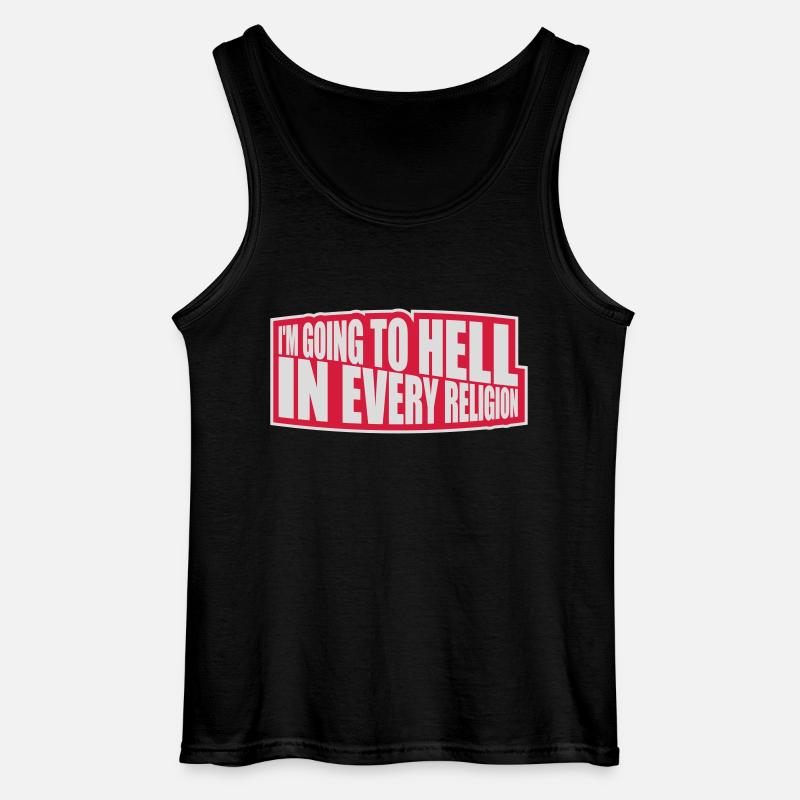 im going to hell - Gildan Männer Tank Top - Schwarz