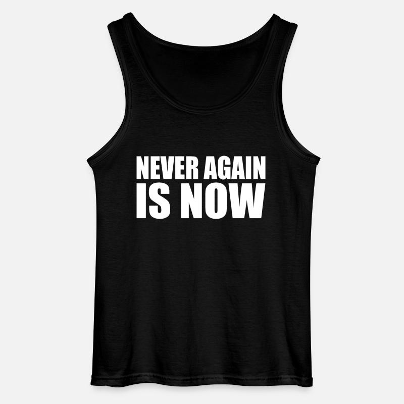 Never again is now - Gildan Männer Tank Top - Schwarz