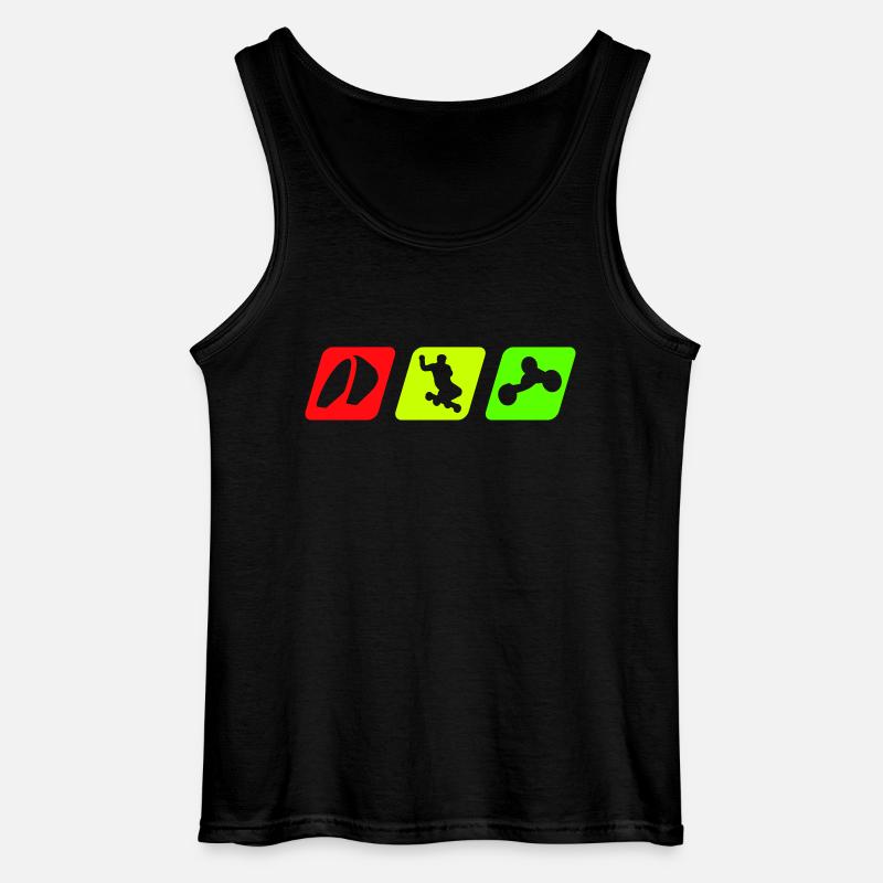kite_board_buggy - Gildan Männer Tank Top - Schwarz