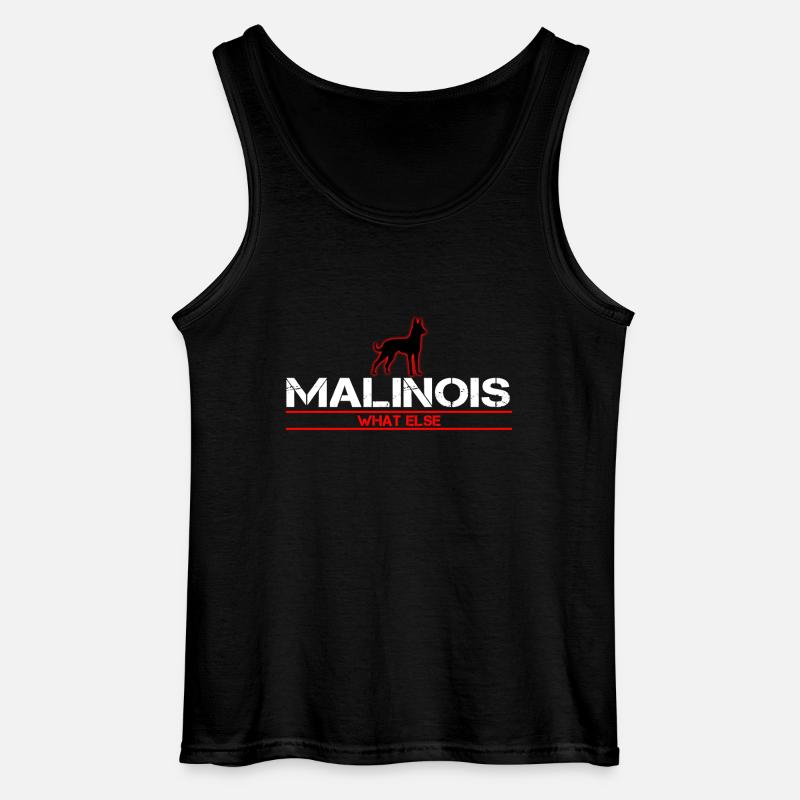 Malinois What else - Gildan Männer Tank Top - Schwarz