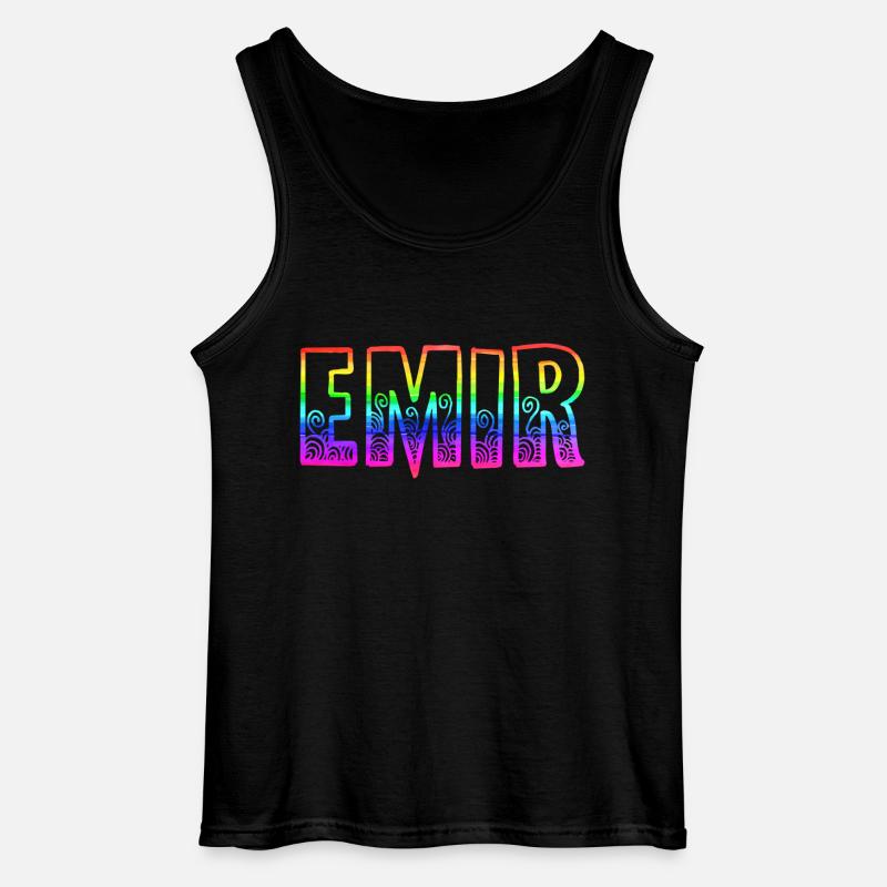 emir rs regenbogen - Gildan Männer Tank Top - Schwarz