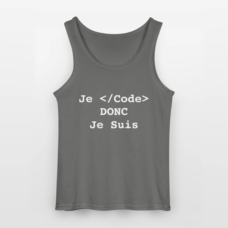 Ich programmiere, also bin ich Informatiker und Programmierer Gildan Männer Tank Top