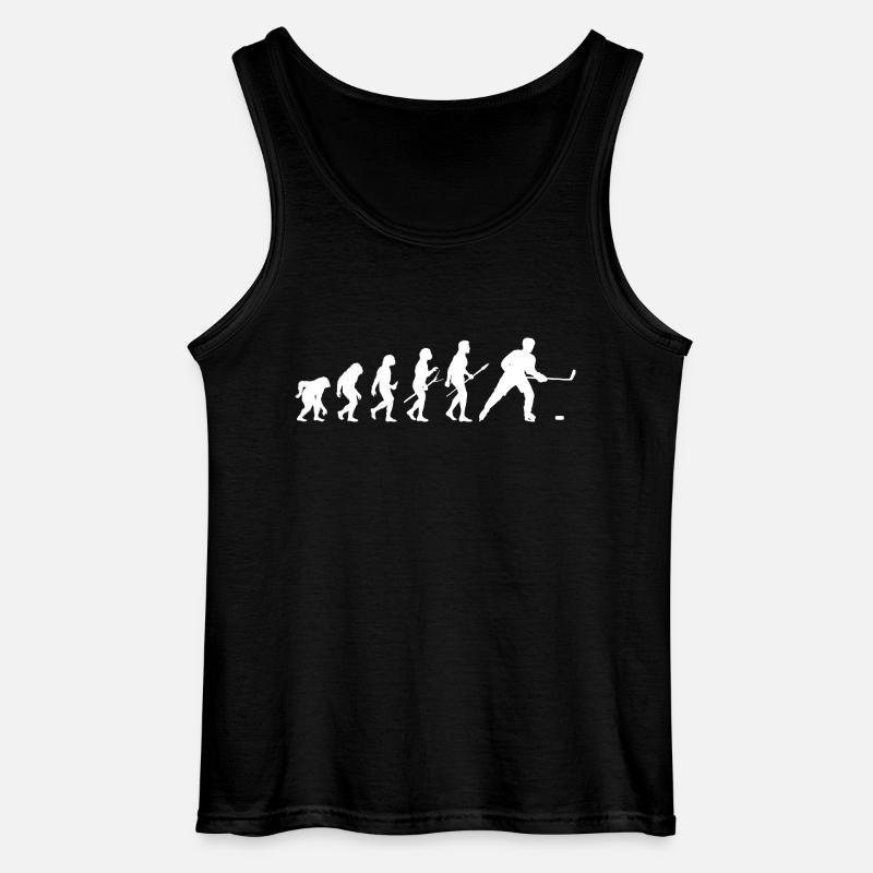 Eishockeyspieler Evolution Eishockey - Gildan Männer Tank Top - Schwarz