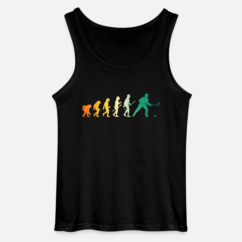 Eishockeyspieler Evolution Eishockey - Gildan Männer Tank Top - Schwarz