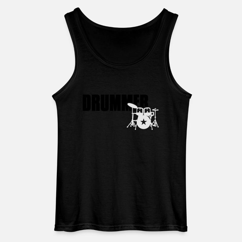 drummer - Gildan Männer Tank Top - Schwarz