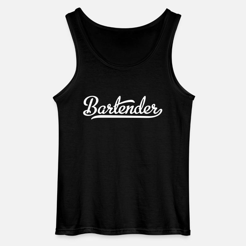 Bartender - Gildan Männer Tank Top - Schwarz