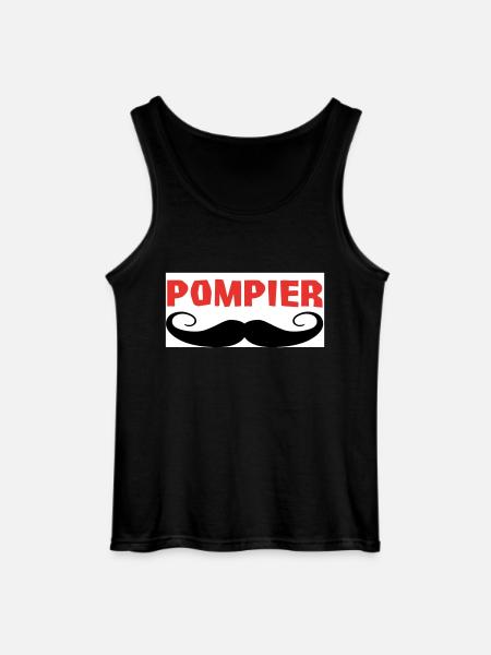 POMPIER - Débardeur Gildan Homme - noir