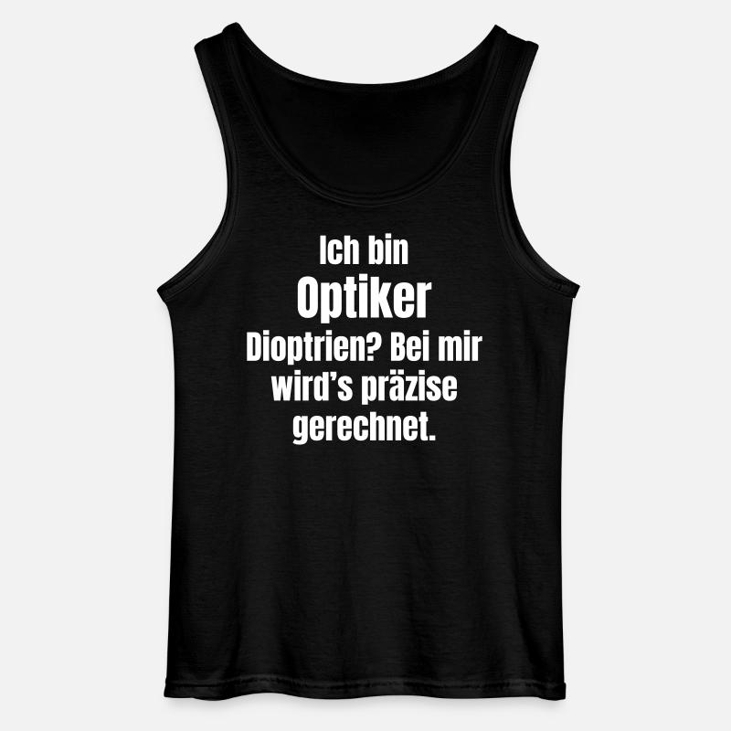 Optiker - Gildan Männer Tank Top - Schwarz