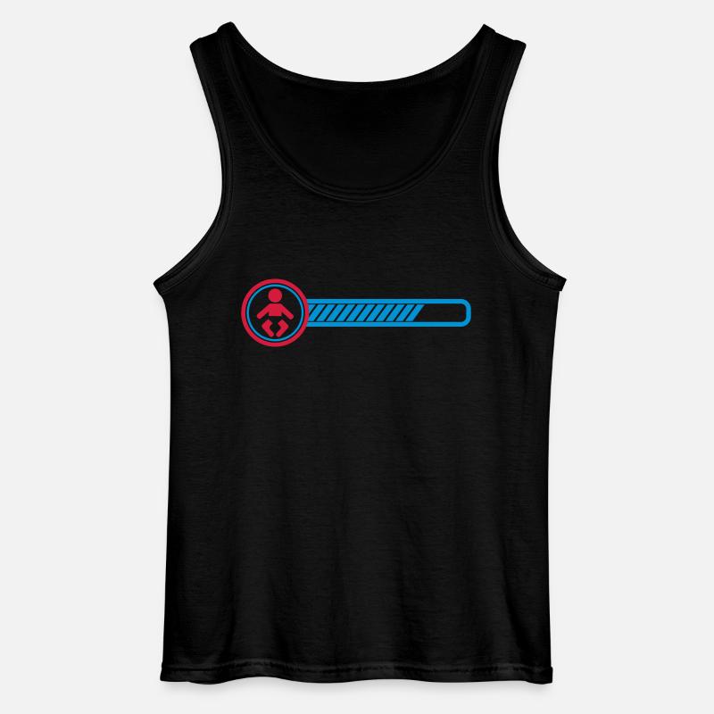 baby loading - Gildan Männer Tank Top - Schwarz