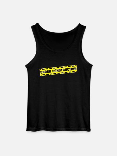 under_construction_de2 - Gildan Men’s Tank Top - black