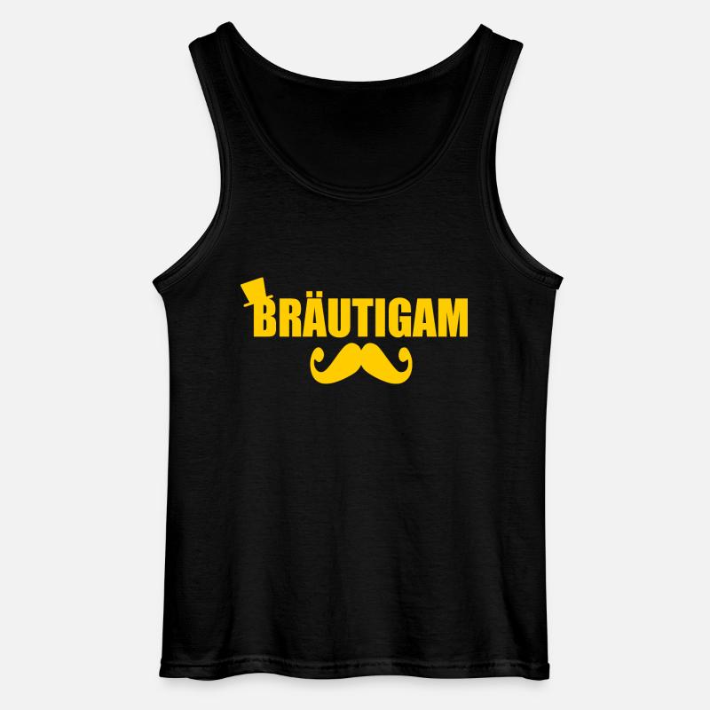 bräutigam - Gildan Männer Tank Top - Schwarz