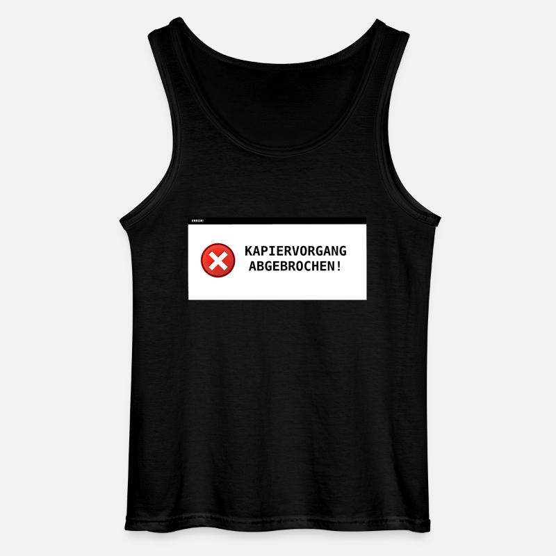 Kapiervorgang abgebrochen - Gildan Männer Tank Top - Schwarz