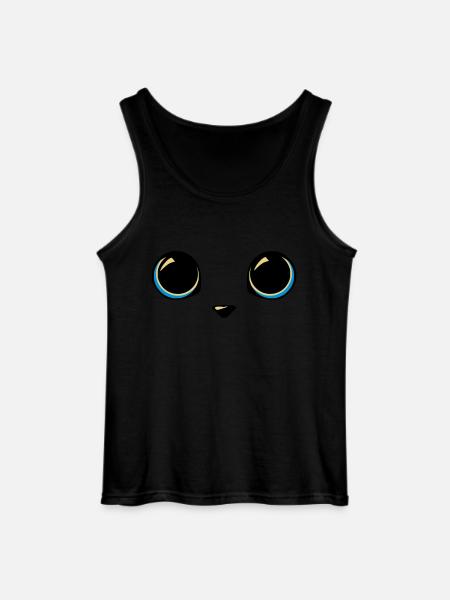 cat eyes - Gildan Men’s Tank Top - black