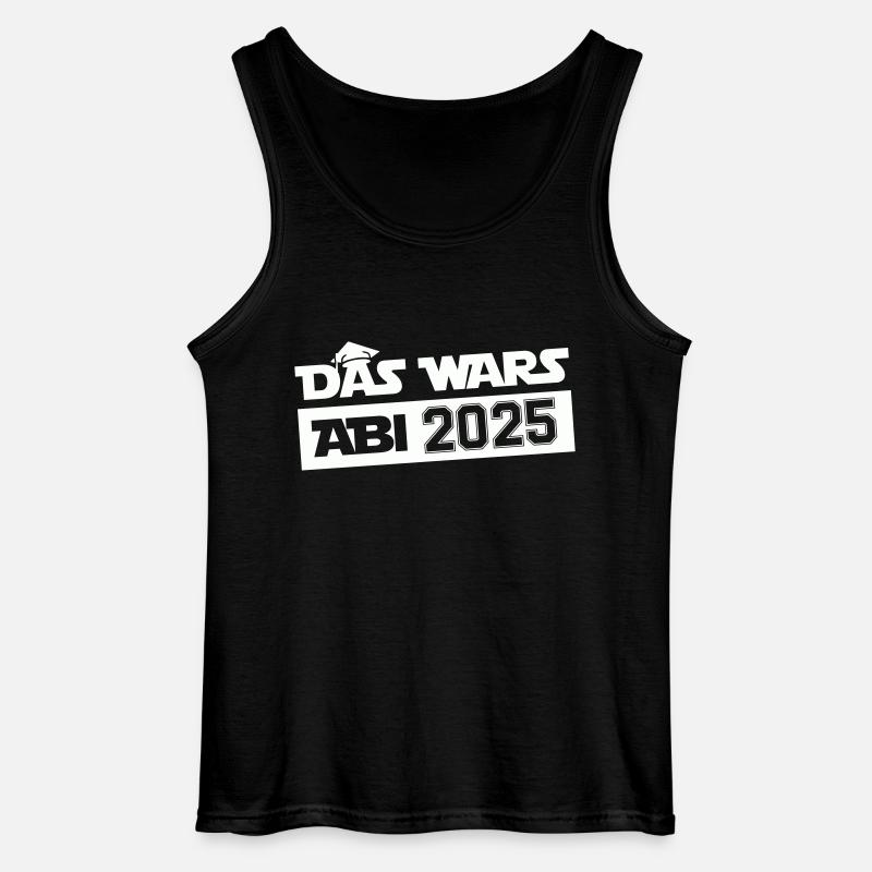 abi das wars 2025 - Gildan Männer Tank Top - Schwarz