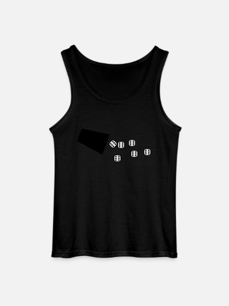 wuerfeln_6er_2c - Gildan Männer Tank Top - Schwarz
