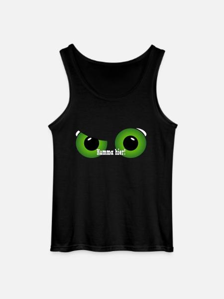 Ruhr pot green eyes - Gildan Men’s Tank Top - black