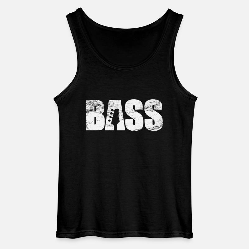 bass - Gildan Männer Tank Top - Schwarz