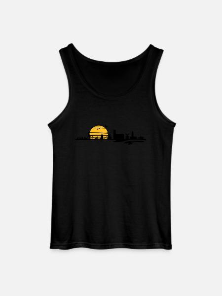Skyline - Föhr - Gildan Männer Tank Top - Schwarz