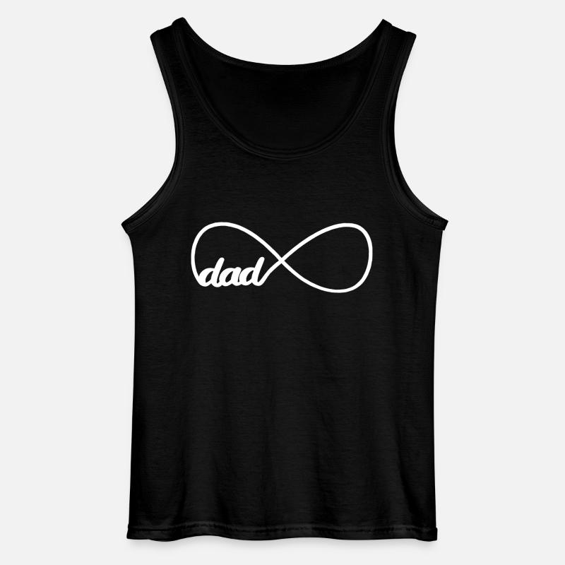 dad forever - Gildan Men’s Tank Top - black