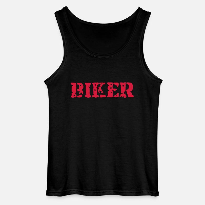 Biker - Gildan Männer Tank Top - Schwarz