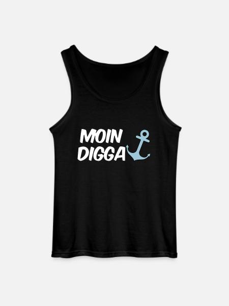 Moin Digga Hamburg - Gildan Men’s Tank Top - black