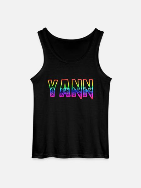 yann rs rainbow - Gildan Men’s Tank Top - black