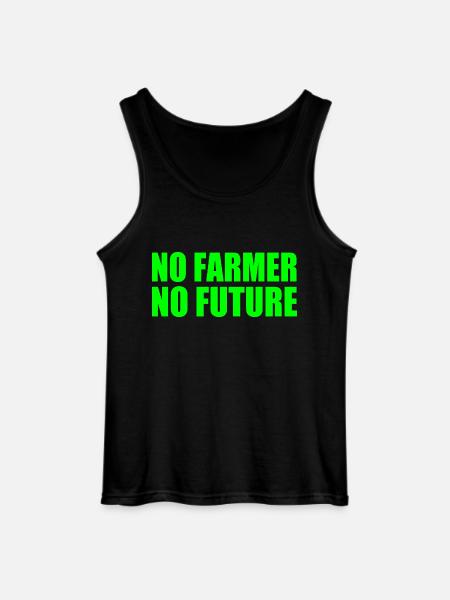 no farmer no future - Gildan Men’s Tank Top - black