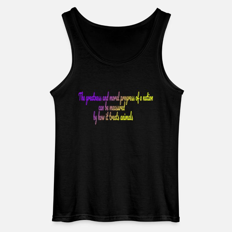 Die Größe einer Nation - Gildan Männer Tank Top - Schwarz