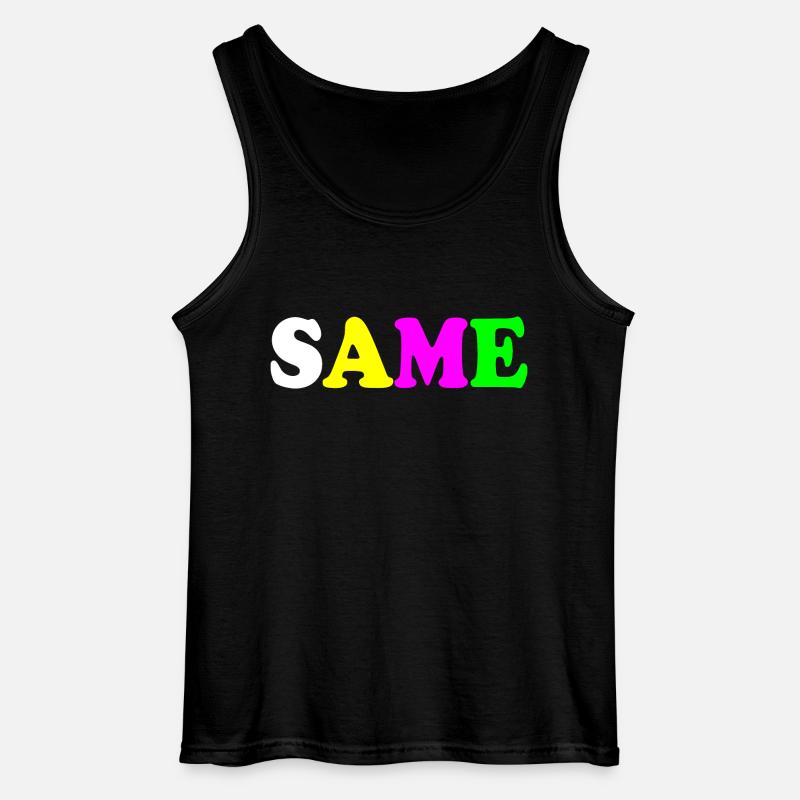 Same - Gildan Männer Tank Top - Schwarz