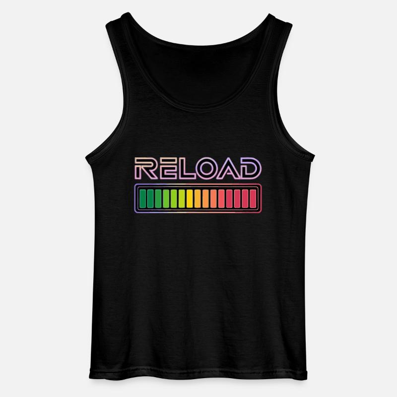 NACHLADEN - Gildan Männer Tank Top - Schwarz