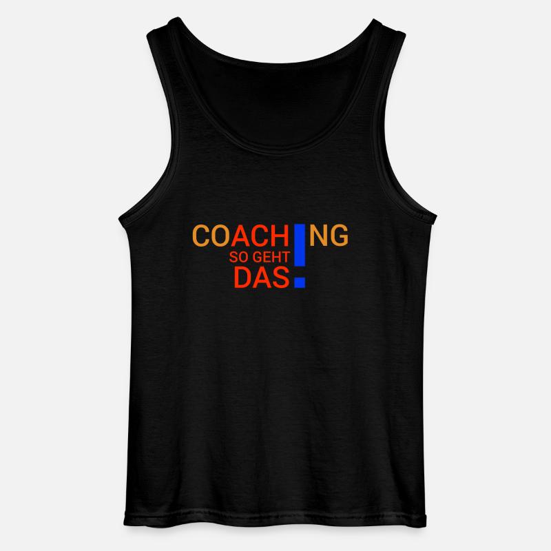 COACHING - Gildan Männer Tank Top - Schwarz