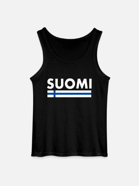 Suomi - Gildan Men’s Tank Top - black