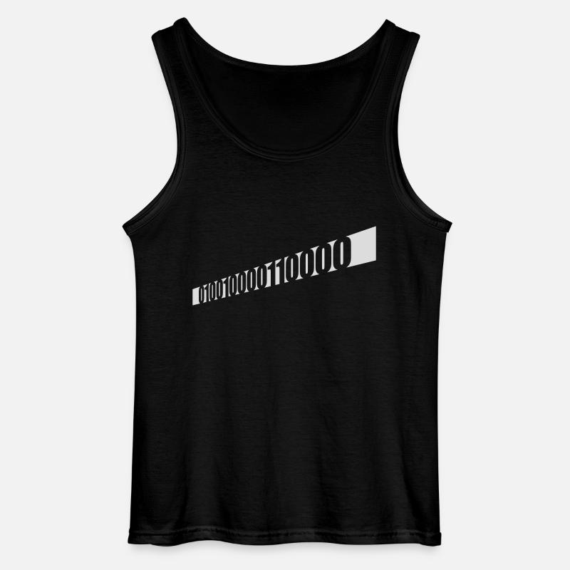 Binär Code Programm Sprache - Gildan Männer Tank Top - Schwarz