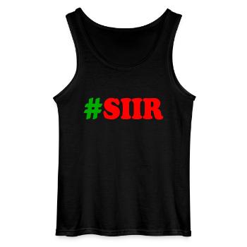 Siir sir - Gildan Men’s Tank Top - black - Front - AI Model Male 185 dark (185cm)