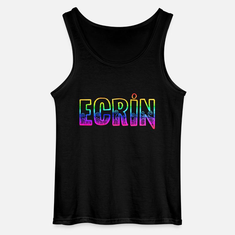ECRIN RS Rainbow - Gildan Men’s Tank Top - black