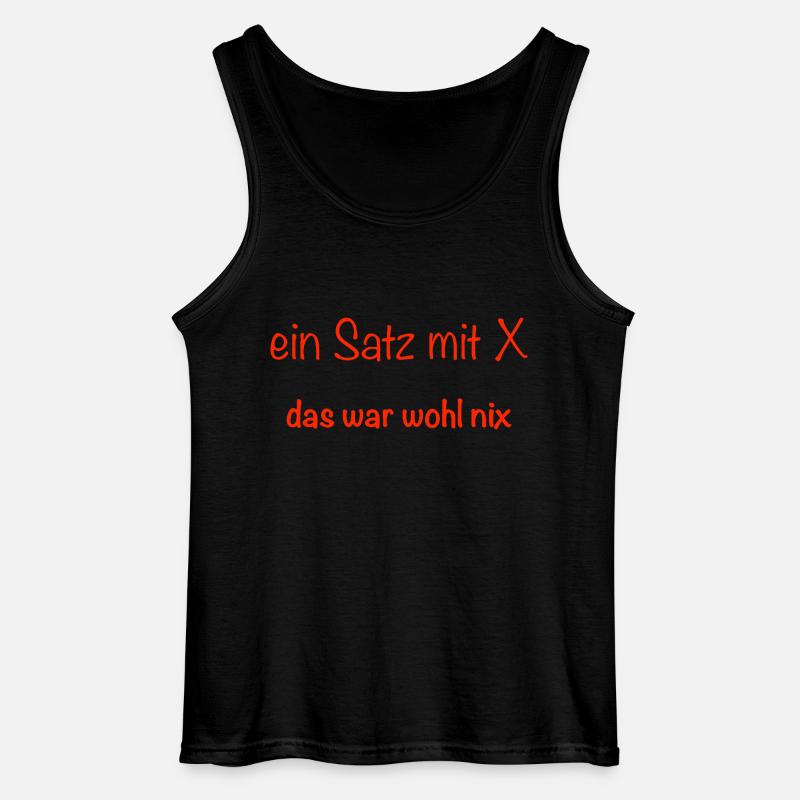 ein Satz mit X - Gildan Männer Tank Top - Schwarz