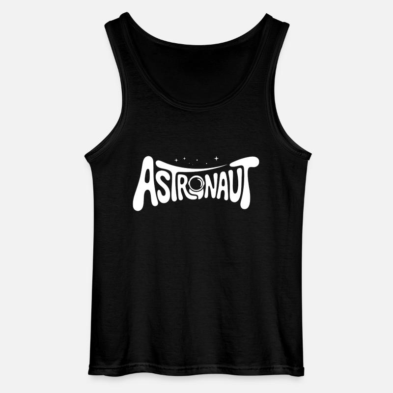 Astronaut - Cooles Astonomy-Logo - Gildan Männer Tank Top - Schwarz