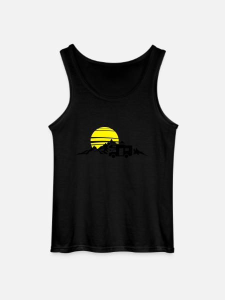 Freizeit - Wohnmobil Berge - Gildan Männer Tank Top - Schwarz