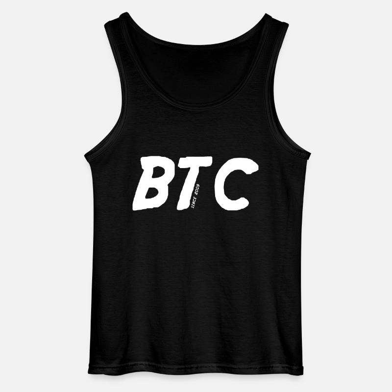 Bitcoin BTC - Gildan Männer Tank Top - Schwarz