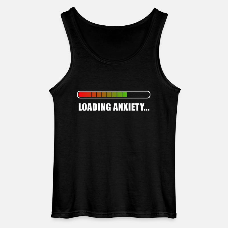 Loading L’anxiété... - Débardeur Gildan Homme - noir