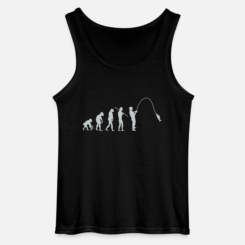 Évolution de la pêche - Débardeur Gildan Homme - noir